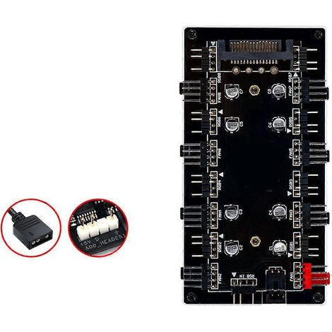 Adaptateur d'alimentation pour ventilateur ARGB 5V 3 broches ARGB 12V 4 broches - 5VSATA