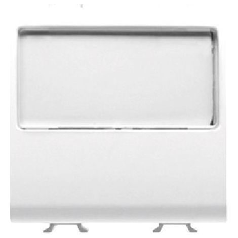 Pulsante 2M 1P Na 10A Targa Portanome Illuminabile B. (Gewiss Cod. Gw10191)