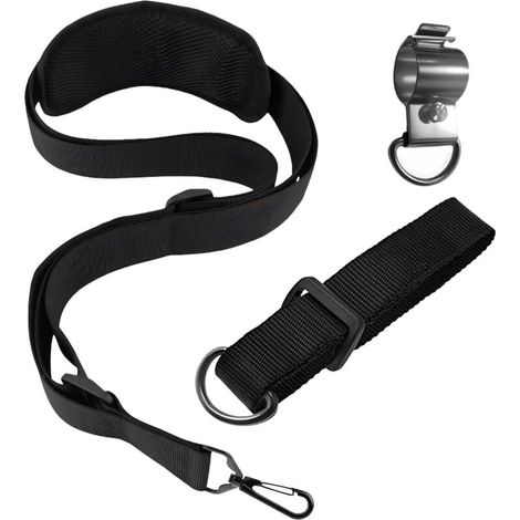 3 Pcs Harnais Débroussailleuse, Réglables Harnais Professionnel Universel Bandoulière Tondeuse Nylon，Compatible avec la Plupart des Débroussailleuses(Noir) (1/5)