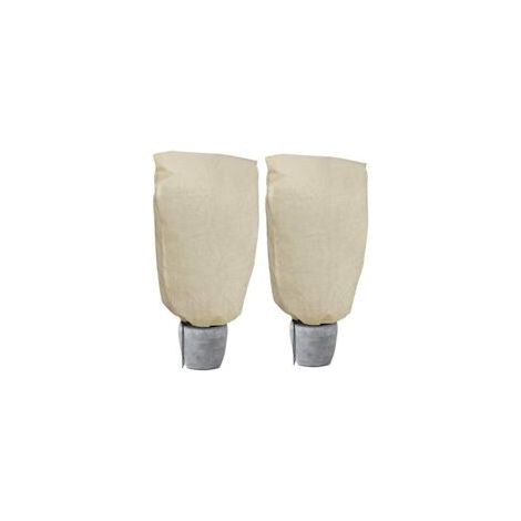 Pflanzenschutzabdeckung, sparsame Winterabdeckung mit großem Fassungsvermögen (2er-Pack) – 100 x 80 cm – Crezuo