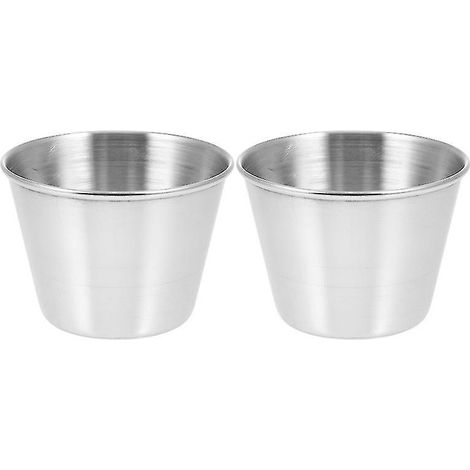 Lot de 2 tasses à sauce en acier inoxydable (1/3)