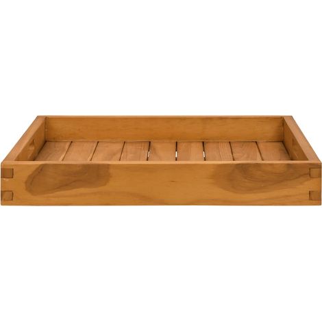 Plateau de service 50x50 cm Bois de teck massif
