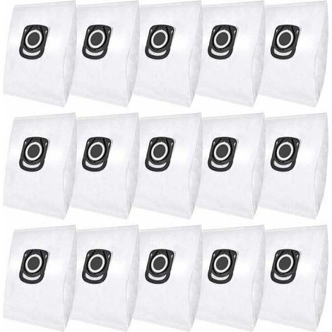 15 sacs à poussière de rechange pour Rowenta Hygiene+ ZR200520 ZR200720 Swirl R39. Compatibles avec Rowenta Compact Power, X-Trem Power & Silence Force (modèles RO64xx RO63xx RO68xx RO39xx).