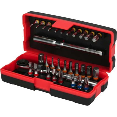 Juego de 28 puntas de destornillador de 1/4'' con código de colores TORSIONpower® (1/2)