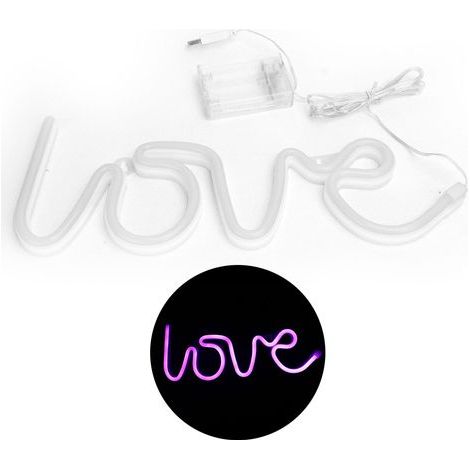 Pancarte lumineuse LED néon violette, décoration d'ambiance unique pour demande en mariage, anniversaire de mariage, éclairage romantique. (1/5)
