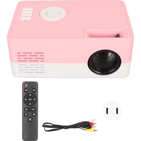 Mini-projecteur LED portable 25-30 lumens ANSI WiFi HDR 16:9, prise US 100-240V avec interface HD multimédia (1/5)