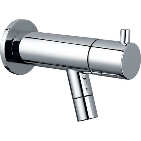 Idral – Mitigeur de lavabo 2102 – Robinet mural minimaliste chromé en laiton – Débit 6 l/min, pression 1-6 bar, installation facile (1/2)