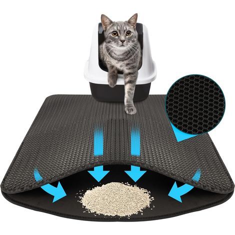 Katzenstreumatte, Wabenmuster, wasserdichtes EVA-Material, rutschfest, für Zuhause (1/5)