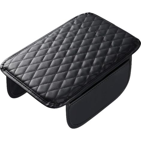 Accoudoir de voiture - Coussin pour accoudoir de voiture - Coussin de coffre de siège de voiture - En cuir - Avec poches de rangement pour accessoires intérieurs de voiture (1/5)