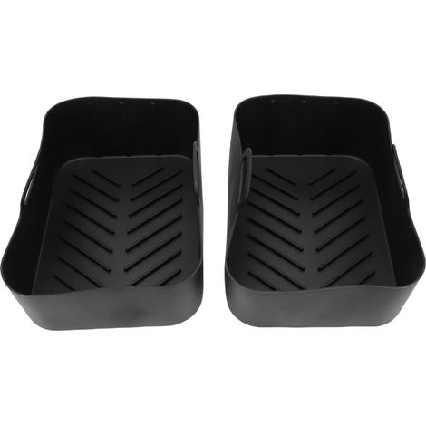 2 doublures friteuse silicone Foodi Max Dual Zone AF400EU – AF300EU 9,5L rectangle réutilisable paniers, cuisine (1/5)
