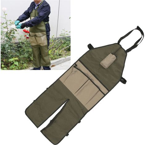 Tablier à Braguette Modulable en Tissu Oxford avec Poche Grand Format pour Jardinage et Bricolage - Ajustable et Léger (1/5)