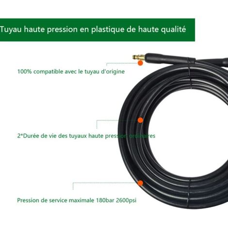 Manguera de salida de agua a alta presión Karcher K2-K7 con interfaz tipo A, manguera para lavadora de coches, manguera antiexplosivos, 6 m (1/3)