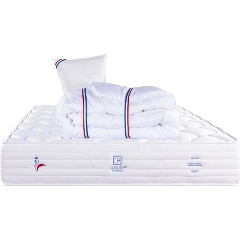 Matelas - Patriote - 90 x 190 cm - Mousse haute densité - Oreiller et couette inclus