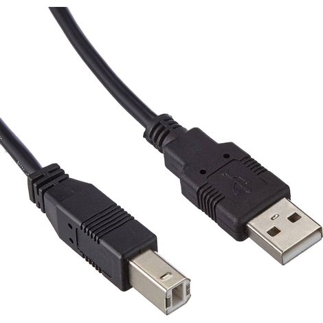 Cable USB 2.0 para impresora A/M-B/M 0.25 M Negro (1/4)