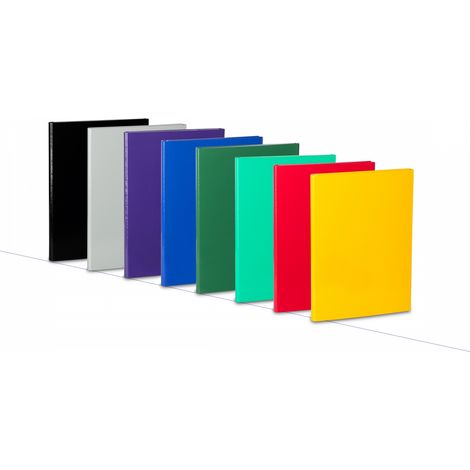 Carpeta con solapa A4 de 2 cm con velcro, amarilla (1/3)