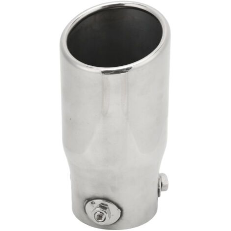 Embout d'échappement en acier inoxydable, entrée 63mm, sortie 76mm, longueur 150mm, universel pour voiture (1/5)