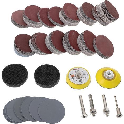 jeu de disques et patins de ponçage pour perceuse, meuleuse et outils rotatifs - Tampons de ponçage industriels-5X5cm (1/3)
