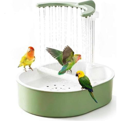 Fontaine à eau automatique pour perroquets - Douche d'intérieur en forme de U (1/5)