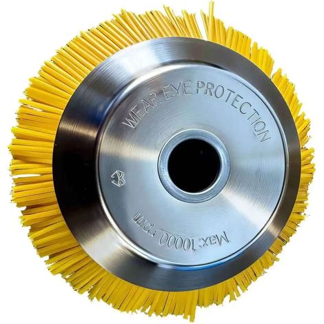 (8 pouces C) Désherbeuse rotative pour aménagement paysager, brosse à disque en fil d'acier à nœuds torsadés, outil de jardin motorisé (1/5)