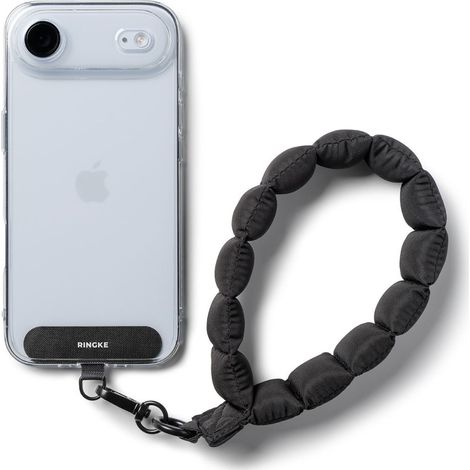 Porta Ringke e cinturino da polso per soffiatore, colore nero tenue (1/5)