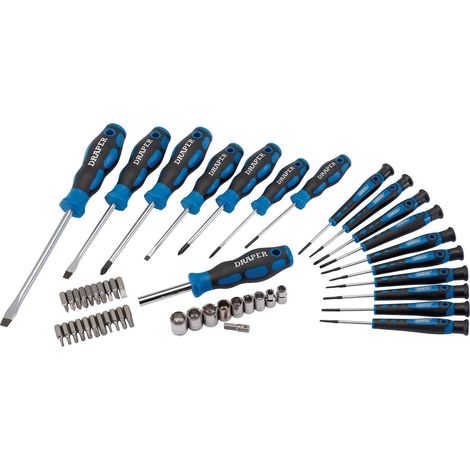 Draper 20721 49-Piece Screwdriver, Socket, and Bit Set for Versatile DIY and Professional Use (1/5)
