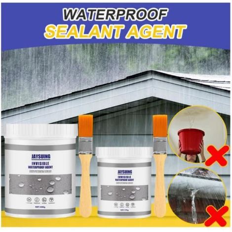1 Liquide d'étanchéité, Transparent, Résistant chaleur froid, Pour fissures joints, Intérieur extérieur (1/4)