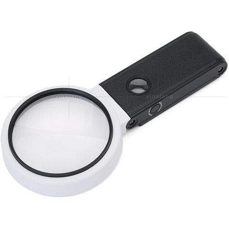 Grande loupe 4.35in 3.5X 25X avec lumière et Support, loupe Lumineuse LED Portable Debout, loupe de Lecture Pliante avec pour Les Seniors Lire, Point de Croix, Carte, Bijoux
