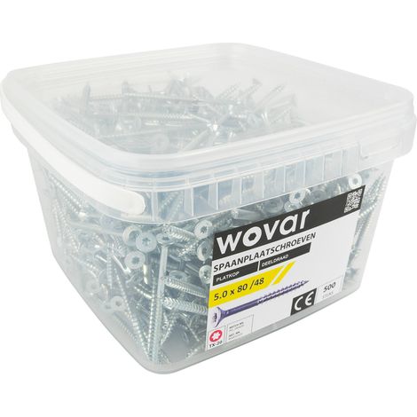 Seau-avantage Vis aggloméré Zingué 5,0 x 80 mm Torx 20 Filetage (1/3)