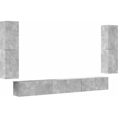 Maison Exclusive - Set de muebles de TV 7 pzas madera contrachapa