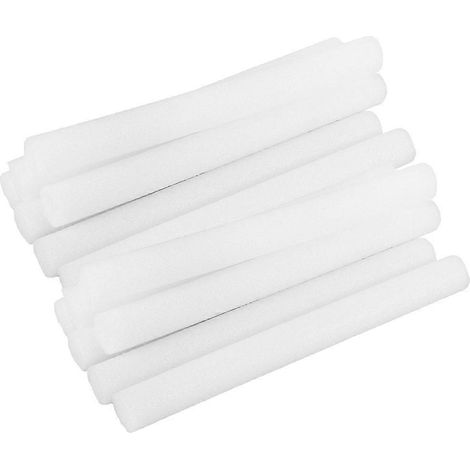 Lot de 14 coussins blancs pour canapé, garnis de mousse et recouverts d'une housse antidérapante, faciles à installer et adaptés à un usage domestique. (1/5)