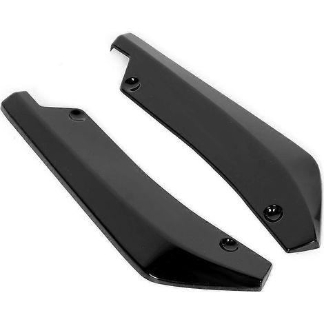 Aileron arrière universel modifié, noir brillant, protection pour pare-chocs arrière, lèvre, diffuseur, séparateur, déflecteur (1/5)
