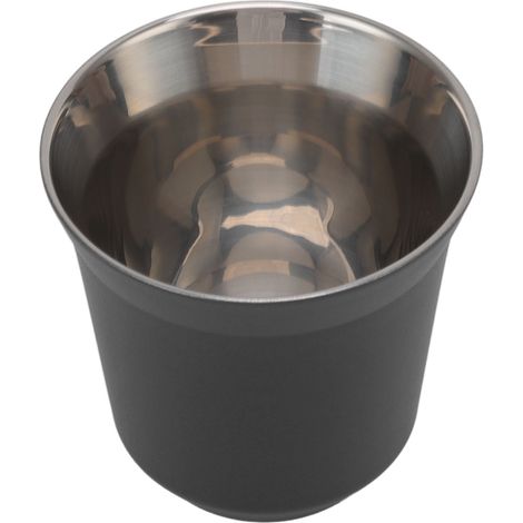 Mug isotherme en acier inoxydable 304, double paroi, noir, 80 ml (1/5)