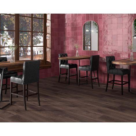 Carrelage Mur Effect Zellige Grenat Brillant. Tabarca Bordeaux 15x15cm (1/2)
