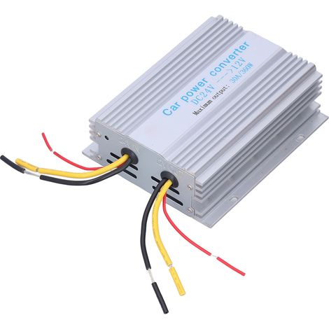 Convertisseur DC 24V vers 12V 30A 360W - Réducteur de Tension pour Camion et Bateau