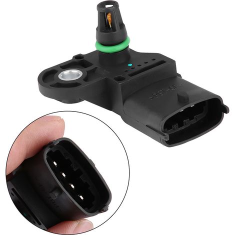 Ej.Life Auto Ladedrucksensor, Auto MAP Ansaugkrümmer Luftdrucksensor Boost Pressure Sensor für Vauxhall Opel Fiat 0281002437 (1/5)
