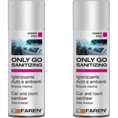 Faren only go sanitizing spray igienizzante per auto e ambienti 200 ml 2 pezzi (1/5)