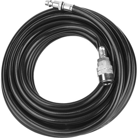 Kit d'accessoires pour tuyau pneumatique de compresseur d'air en PVC de 7,5 mètres avec raccord rapide américain (1/5)