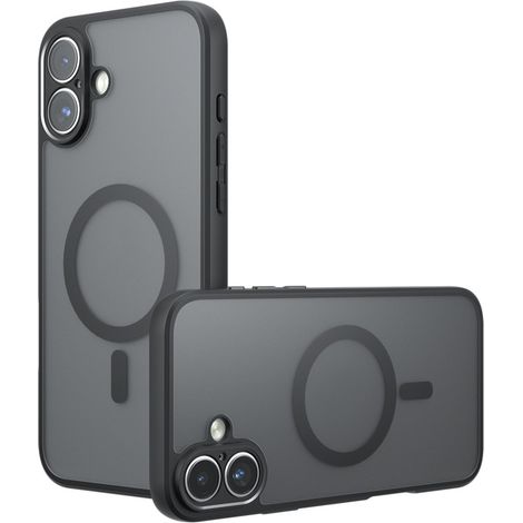 Funda mate para iPhone 17 compatible con MagSafe, color negro mate. (1/5)