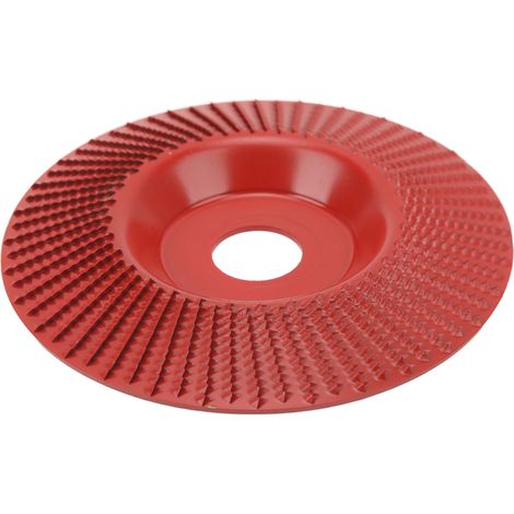Disque de façonnage carbure tungstène 125mm, durable pour sculpture bois, rouge. (1/5)