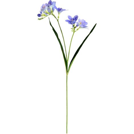 Fleur d'orchidée Cymbidium artificielle, fausse plante pliable pour la maison, le bureau, les tables d'intérieur, décoration de centres de table, bleu (1/5)