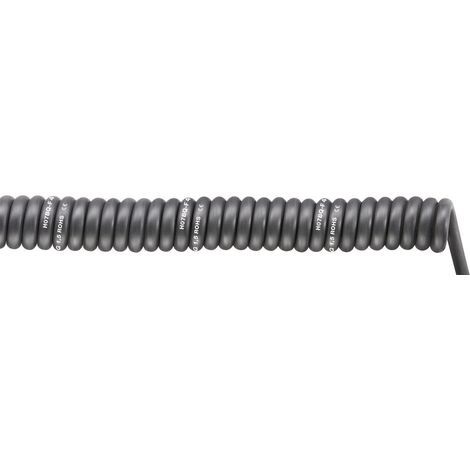 LAPP 70002761 Spiralkabel SPIRAL H07BQ-F 2000 mm / 6000 mm 5 G 1.50 mm² Schwarz 1 St.