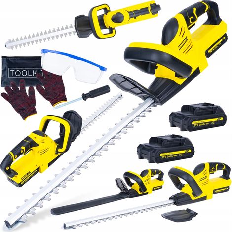 Tagliasiepi geko hedge trimmer senza fili 520 mm 2 batterie 2Ah (1/3)