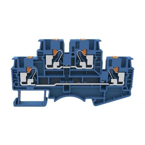 Degson DSKK4-01P-12-00-A(H) Bloc de jonction traversant à 2 étages Push-In bleu 1 pc(s) Q239082 (1/2)