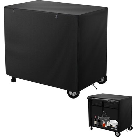Cuisine d'extérieur Table d'appoint Housse, 100 x 80 x 60 cm Housse imperméable pour table pour chariot de service Chariot de barbecue pour terrasse Four à pizza (1/5)