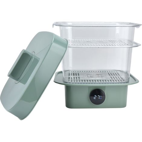 4 Pièces Housses de Conservation Alimentaires Transparentes avec Panneau de Température pour Restes