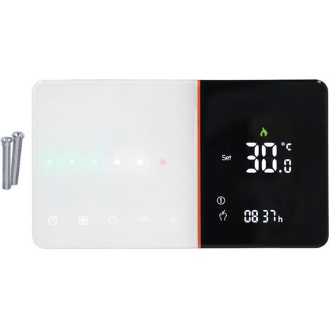 Smart Thermostat Slide Bar Timing Programmable négatif LCD Contrôle vocal WiFi 95‑240V (1/5)