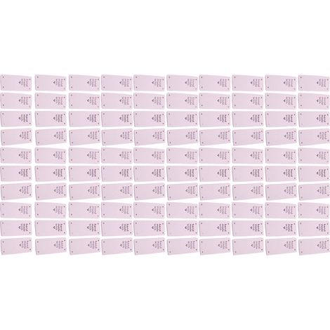 100 étiquettes faites main en microfibre résistante, impression transparente, lisses et pratiques à coudre (01) (1/5)