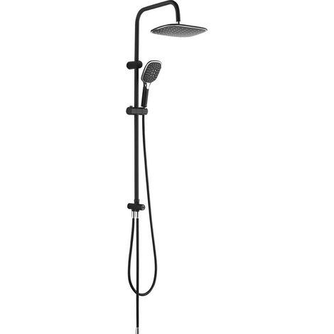 Colonne de douche noire Zorita Laveo (1/2)