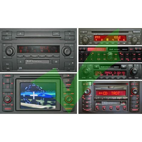 Adaptateur audio Bluetooth 5.0 20 broches/8 broches pour autoradio, compatible avec A2, A3, 8L, 8P et TT. (1/5)