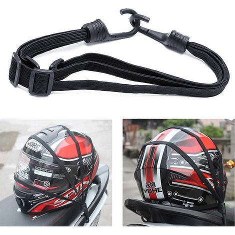 2 Haken Motorradstärke Einziehbarer Helm Gepäck Elastisches Seil Neu